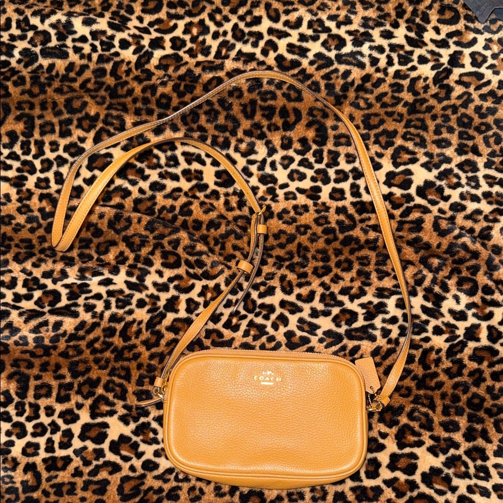 Coach Brown Leather Crossbody Bag